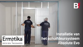 Installatie van schuifdeursysteem Absolute Evo [upl. by Nigrom]