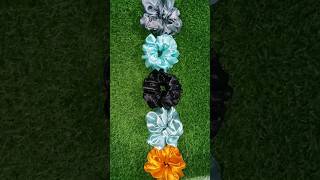 DIY Hand sewn scrunchie Tutorial How To Make A ScrunchiesHand sewn fashionscrunchies diy [upl. by Roydd]