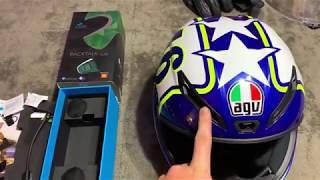 Installing Cardo PackTalk Slim into AGV Veloce S [upl. by Edrei]