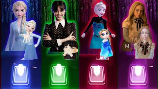 Disney Princesses Songs on YouTube  Let It Go Vs Wednesday Vs Frozen Anna Vs Megan  Who is Best [upl. by Oehsen]