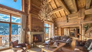 Traditional Holiday Luxury Chalet Rental in Meribel France [upl. by Llenrahs720]