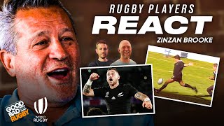 Zinzan Brooke Reacts To Jonah Lomu amp His 50m Drop Goal  Rugby Players React 1 [upl. by Grimes671]