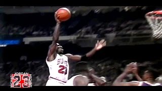 Michael Jordan  Famous Switch Hands Layup in 1991 Finals All Angles [upl. by Adlanor]