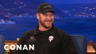 quotAmerican Sniperquot Chris Kyle Interview  CONAN on TBS [upl. by Gianni792]