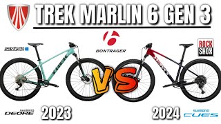 BEST COMPARISON BETWEEN TREK MARLIN 6 GEN3 2023 AND TREK MARLIN 6 GEN 3 2024 [upl. by Arleta210]