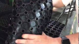 Video of K 23 rubber honeycomb mat production of YPgroup [upl. by Gregoire]