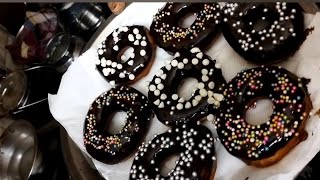 very soft and fluffy donate recipe in hindi language without donate cutter chocolate donat shorts [upl. by Sclater]