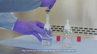 Reconstituting Lyophilized Powder Using a Diluent Vial [upl. by Ttevy700]