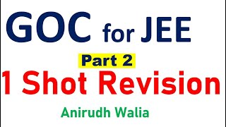 jee 2025  goc in 1 shot jee  goc for jee  goc one shot jee  jee mains 2025  jee chemistry [upl. by Ainoek]