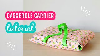 DIY Insulated Casserole Carrier Tutorial casserolecarrier bakingdishcarrier [upl. by Sandstrom]