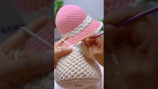 Amazing Crochet Cap 😁 🧢 crochet decoration diy bagmaking [upl. by Siri107]