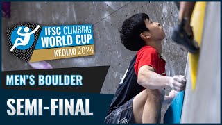 Mens Boulder semifinal  Keqiao 2024 [upl. by Nauq]