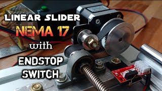 Linear Slider with AccelStepper Library and 2 Limit Switch [upl. by Eelarol116]