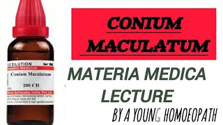 CONIUM  materia Medica lecture  a young homoeopath [upl. by Everrs540]