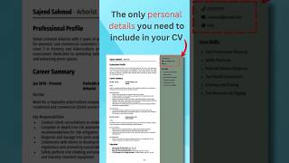 What personal details should you include in a CV [upl. by Warder]