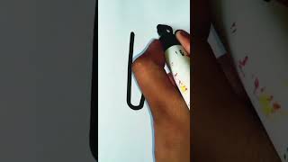 3d r letter drawing art viral technique satisfyingvideo shortsfeed youtubeshorts [upl. by Aseena]