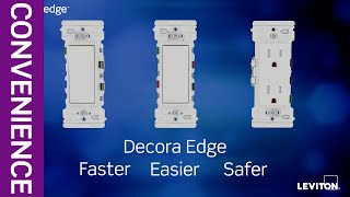 Introducing the Decora Edge Outlet and Switches from Leviton  The Future of Wiring [upl. by Garlan869]