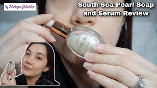 SOUTH SEA PEARL SOAP AND SERUM REVIEW  Marga Diaries [upl. by Beitz627]