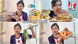 Mi SidabaGrocery haul🥬🍞🥩 haying ga Khatnaba KFC mukbang Night skincare PrettyXOXO [upl. by Epp229]