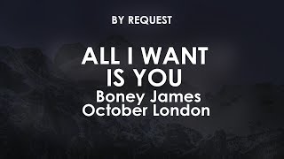 All I Want Is You  Boney James feat October London [upl. by Shakti]