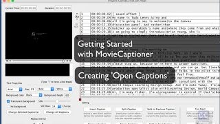 Getting Started with MovieCaptioner Creating Open Captions [upl. by Ahserb]