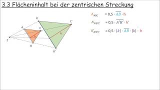 33 Flächeninhalt bei der zentrischen Streckung [upl. by Enylodnewg]