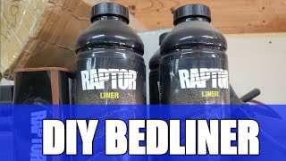 Bed liner  UPol Raptor liner spraying and demonstration  A great how to video [upl. by Trini]