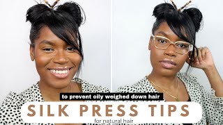 How To Make Silk Press On Natural Hair Last Longer [upl. by Yenhpad]