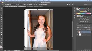 Cropping to Ratios fixed sizes and resolution in Photoshop CC [upl. by Ramar]