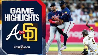 Braves vs Padres NL Wild Card Game 2 Highlights 10224  MLB Highlights [upl. by Dlnaod]