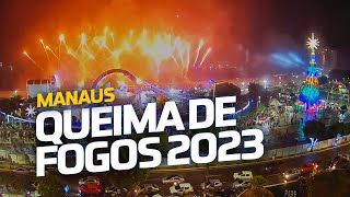 Queima de fogos 2023  Ano Novo Ponta Negra Manaus [upl. by Terbecki439]