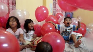 Di Hari Kemerdekaan kamar Keysha Penuh Dengan Balon Merah Putih  Balonnya banyak sekali [upl. by Aney267]