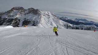 SKI CARVING SKIING I HEAD SKI ESL I SKI CENTER LATEMAR ITALY I GOPRO I HQ [upl. by Leeban587]