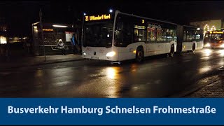 Busverkehr Hamburg SchnelsenOldesloer Str Hochbahn HVV  18 Dezember 2023 [upl. by Filberte461]