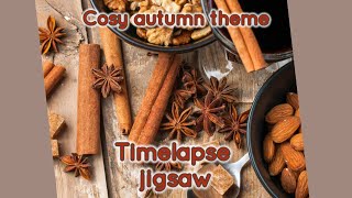 Cosy themed timelapse jigsaw 🧩 Christmas jigsaw  cost Christmas [upl. by Quintessa]