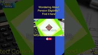 PENSION ELIGIBILITY SERVICE howtocalculatepension pensioncalculator pensioncalculation [upl. by Nashbar151]