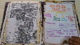 revolt of 1857 project file class 12 history CBSE 👲 2024 project file history class 12 [upl. by Buddy]