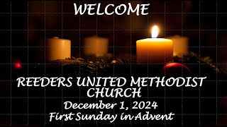 Reeders UMC Worship Service December 1 2024 [upl. by Ttelrahc]