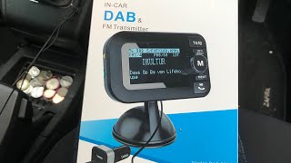 DAB transmitter for an in car stereo system review from Amazon [upl. by Hcelemile]