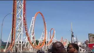 Nope  Not me  Coney Island Roller Coaster [upl. by Katherina611]