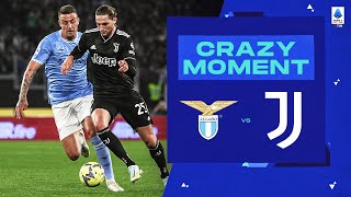 Rabiot’s answer to MilinkovicSavic’s opener  Crazy Moment  LazioJuventus  Serie A 202223 [upl. by Nnaaras]