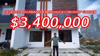 Casa de 5 Recámaras en Pachuca con Roof Garden🔥 [upl. by Yrtnahc]