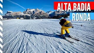 The Alta Badia Ronda An easy ski trip for everyone in the Dolomites Alta Badia ski resort [upl. by Ainsworth]