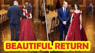 OMG Princess Catherine Dazzles In Deep Red Tulle Gown As She SHOCKED World With Style At 42 [upl. by Petr]