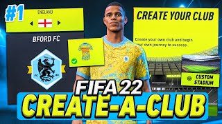 FIFA 22 Create A Club Career Mode  GREENWOOD Signs For MY NEW TEAM Ep 1 [upl. by Oriole]