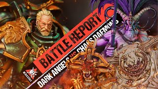 Dark Angels vs Chaos Daemons  Warhammer 40k Battle Report [upl. by Sharleen]