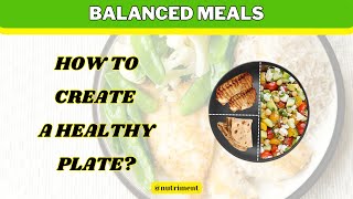 How to Create a Healthy Plate  Plate Method  Balanced Meals [upl. by Anitnatsnok]