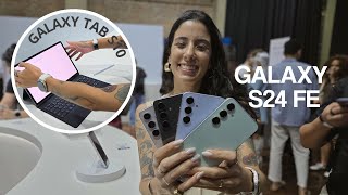 Galaxy S24 FE e Galaxy Tab S10 no Brasil VLOG do evento de LANÇAMENTO [upl. by Ztirf]