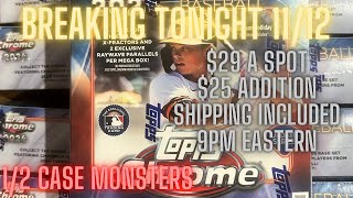 2024 Topps Chrome Update Mega Box 12 Case Break 10 boxes [upl. by Newmann]