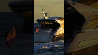 Sunseeker leaving Haulover inlet at sunset [upl. by Kcim600]